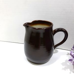 Vintage Franciscan Pottery Creamer Chestnut Dark Brown Earthenware England
